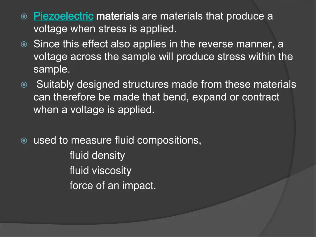 piezoelectric piezoelectric materials voltage