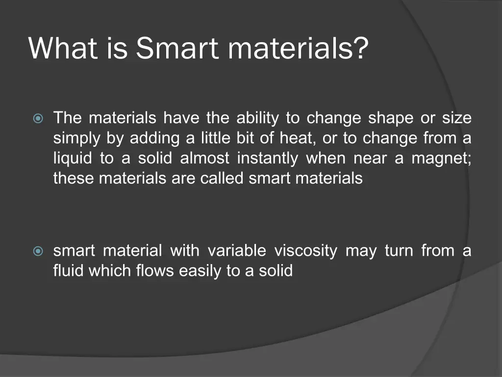 what is smart materials