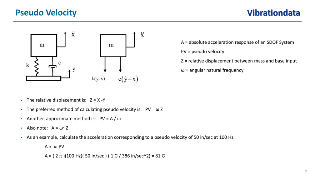 pseudo velocity