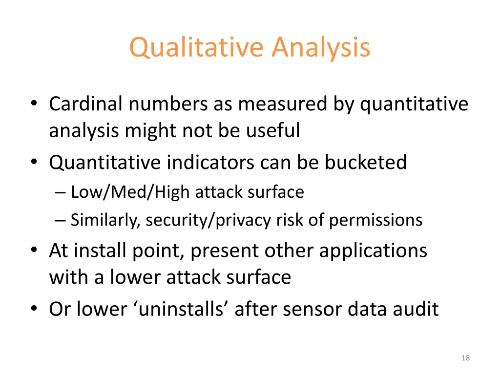 qualitative analysis