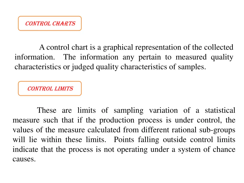 control charts