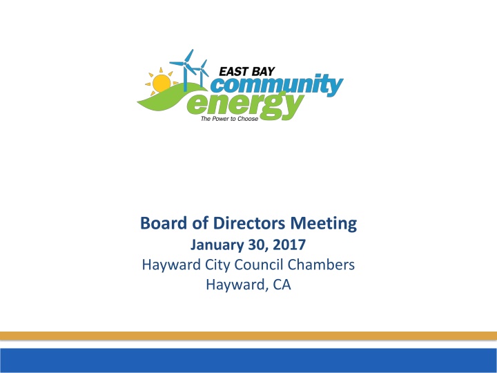 board of directors meeting january 30 2017