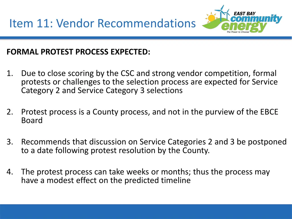 item 11 vendor recommendations 1