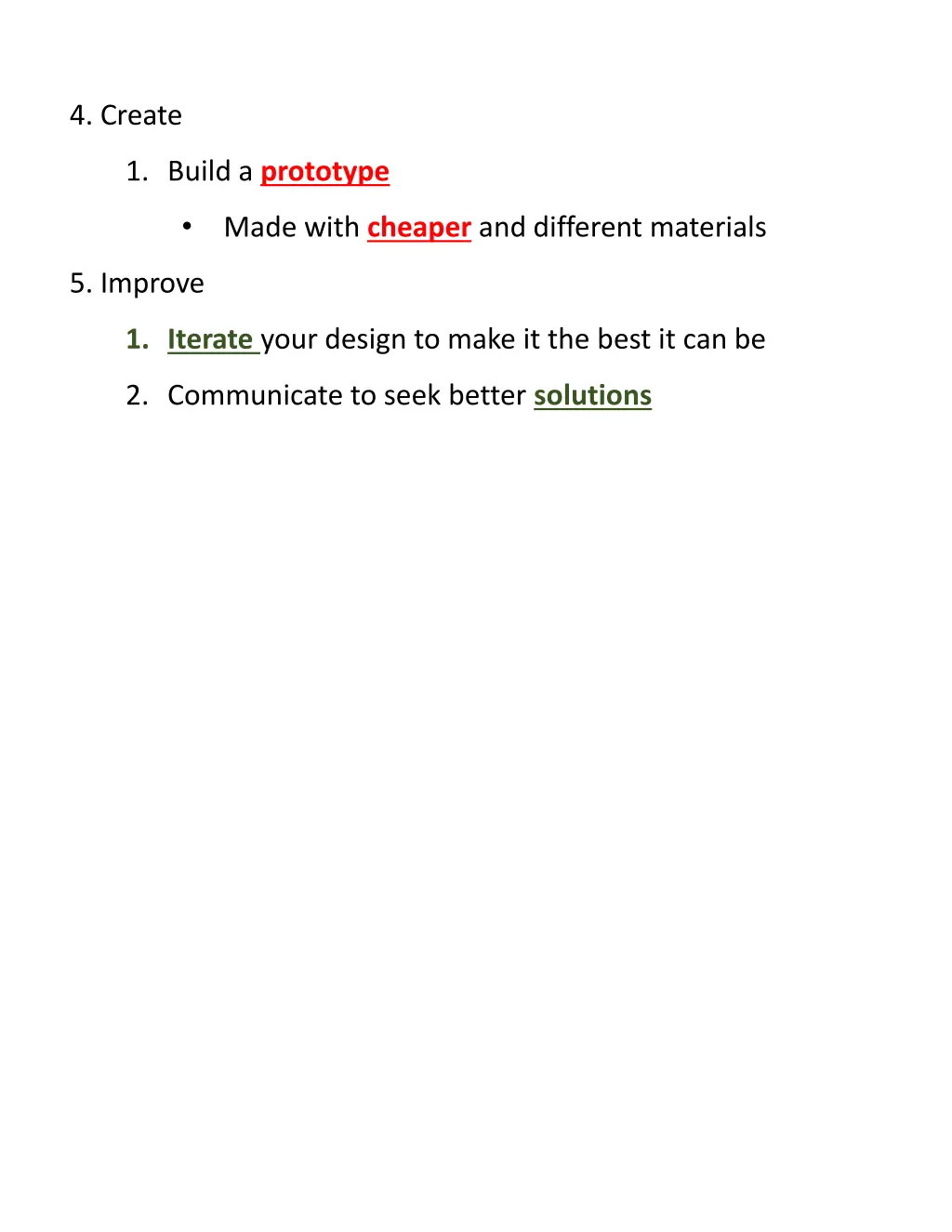 4 create 1