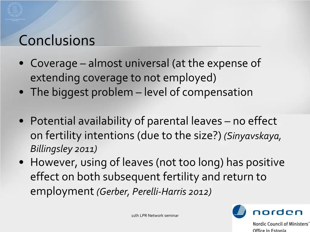 conclusions