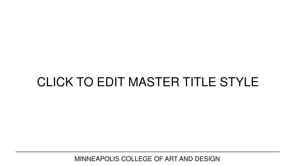 click to edit master title style