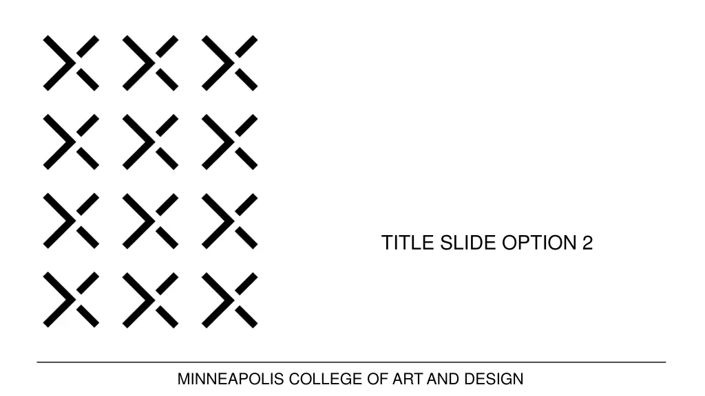 title slide option 2