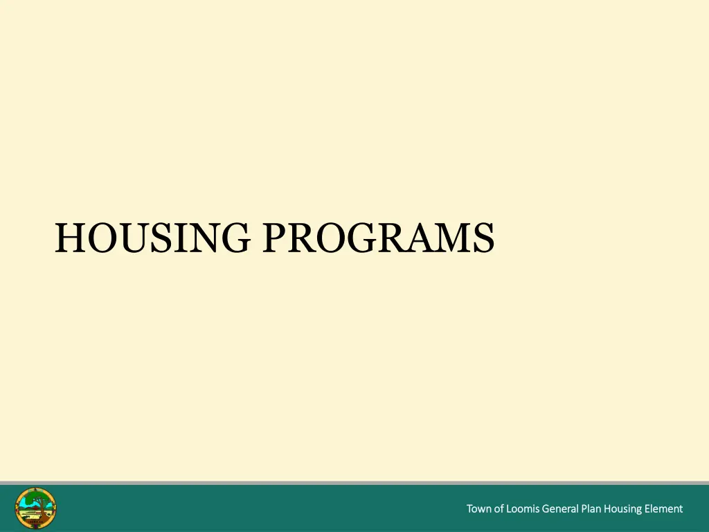 housing programs