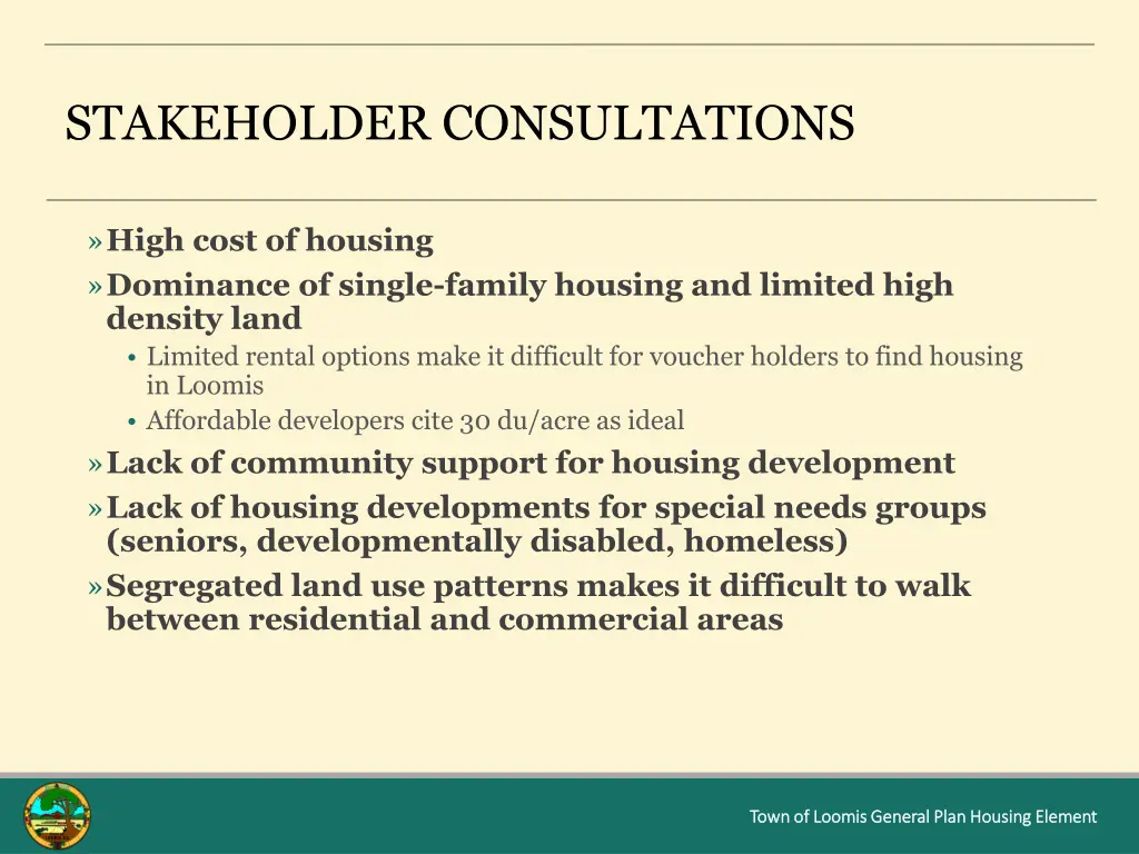 stakeholder consultations 1