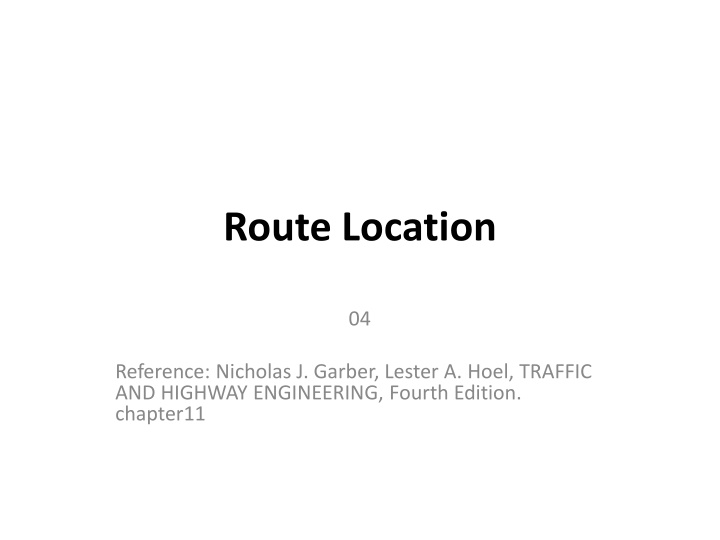 route location