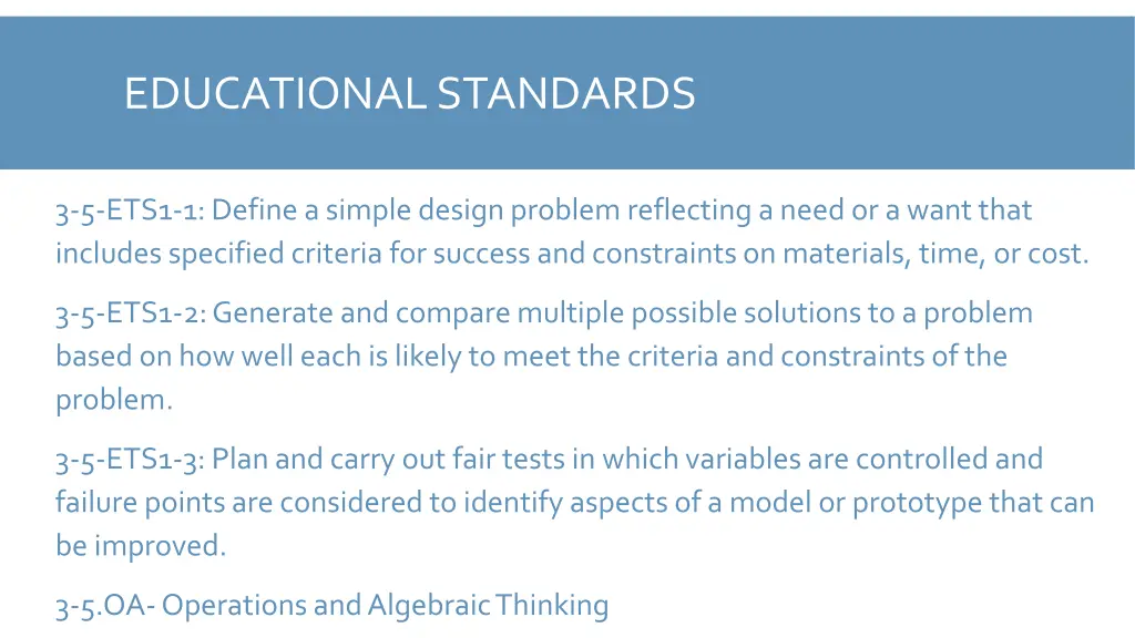 educational standards