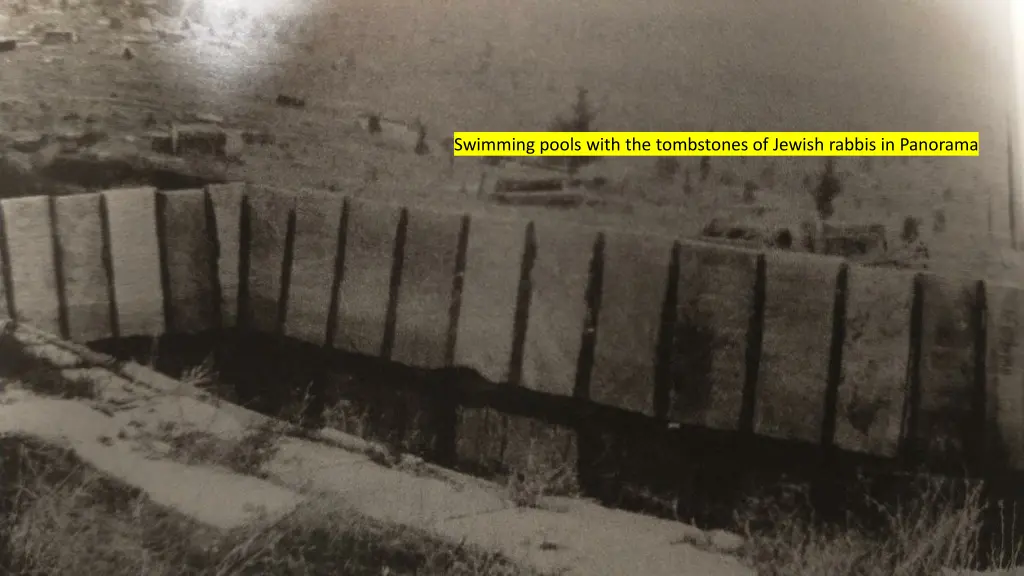 swimming pools with the tombstones of jewish