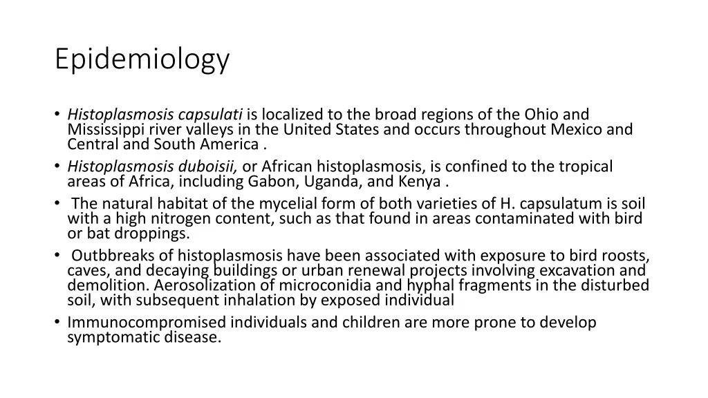epidemiology