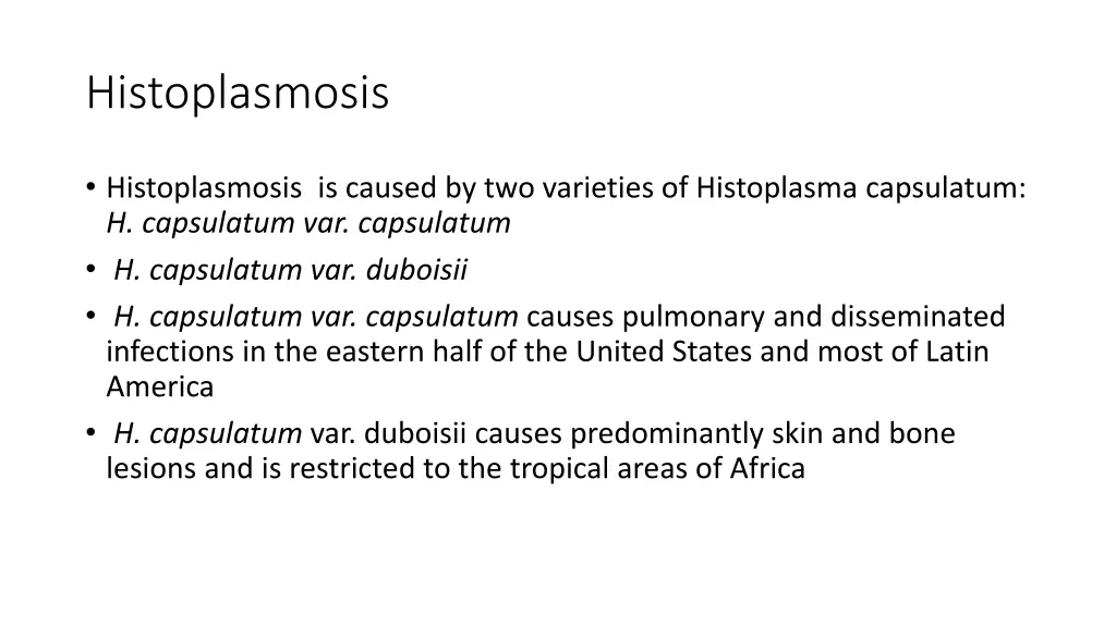 histoplasmosis 1