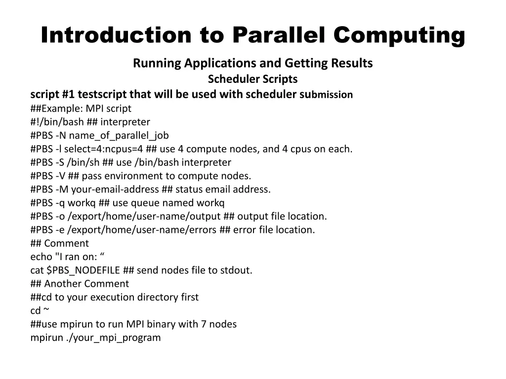 introduction to parallel computing 17