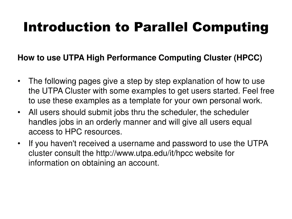 introduction to parallel computing 4