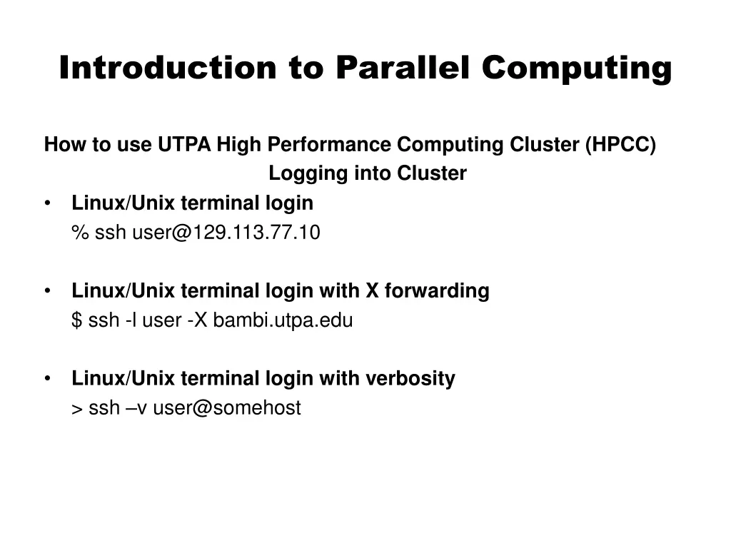introduction to parallel computing 6