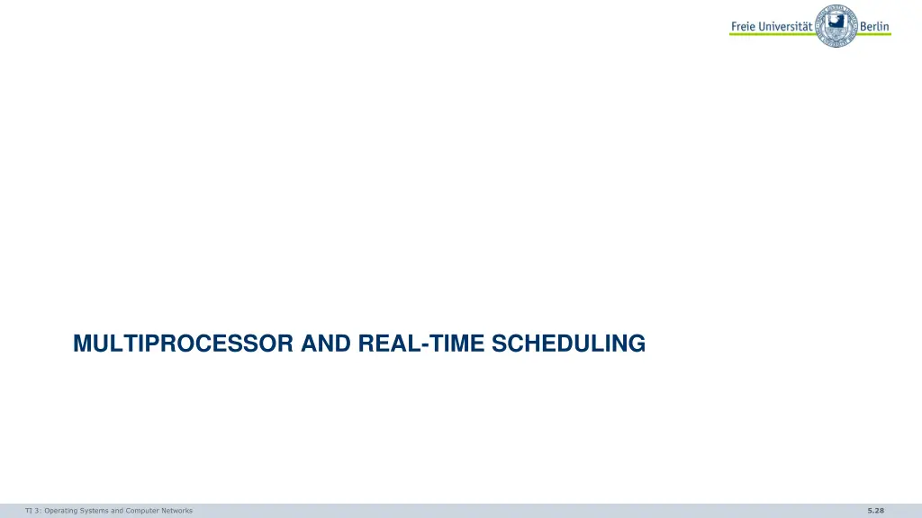 multiprocessor and real time scheduling