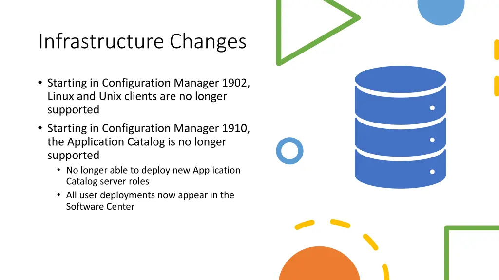 infrastructure changes