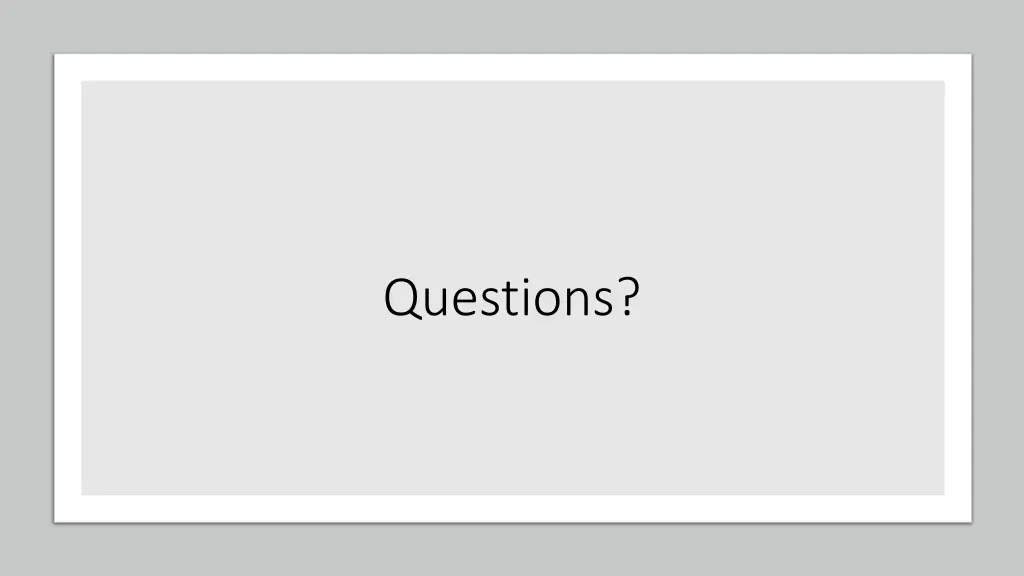 questions