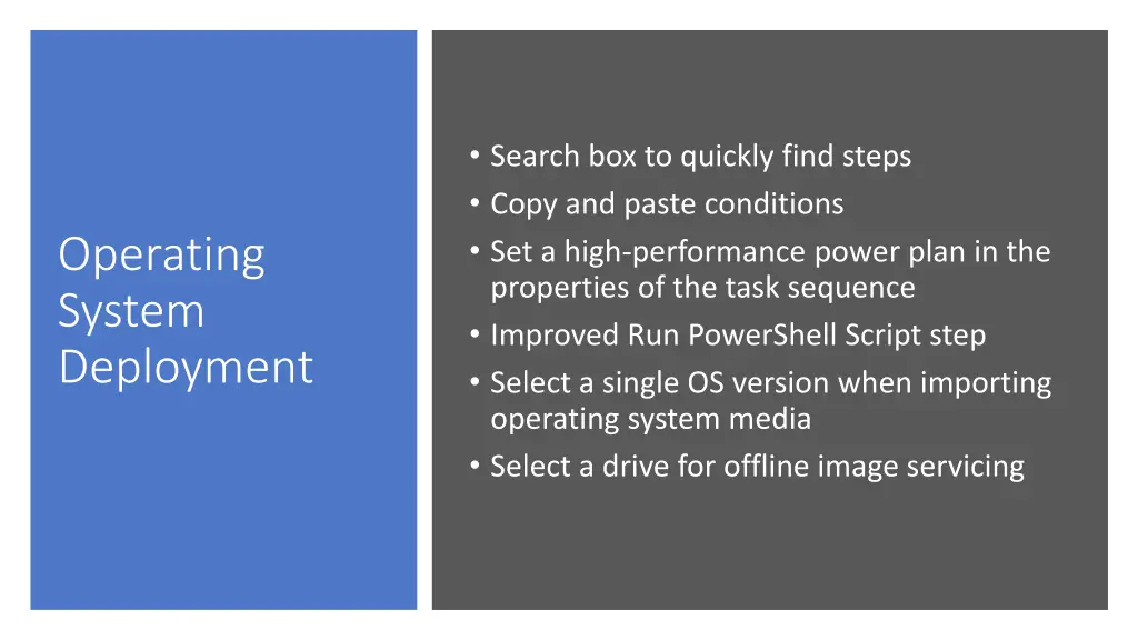 search box to quickly find steps copy and paste