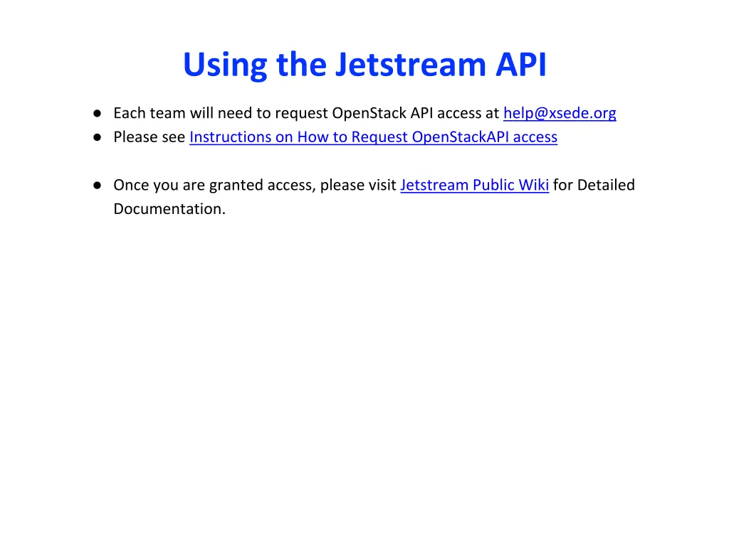 using the jetstream api