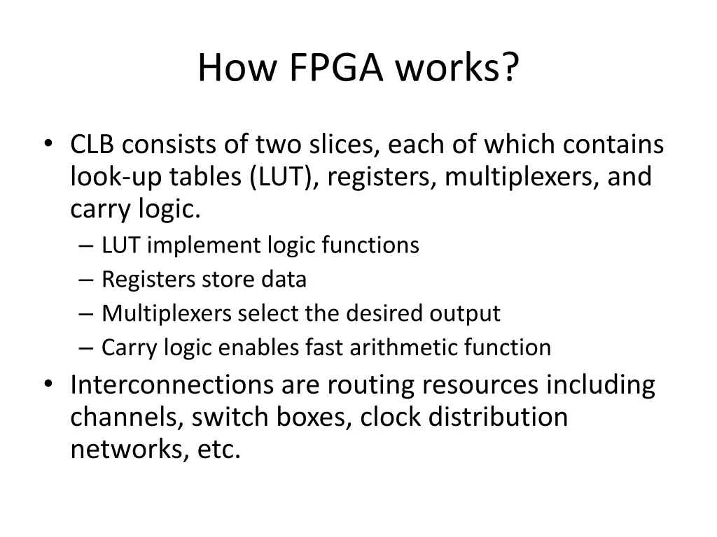 how fpga works