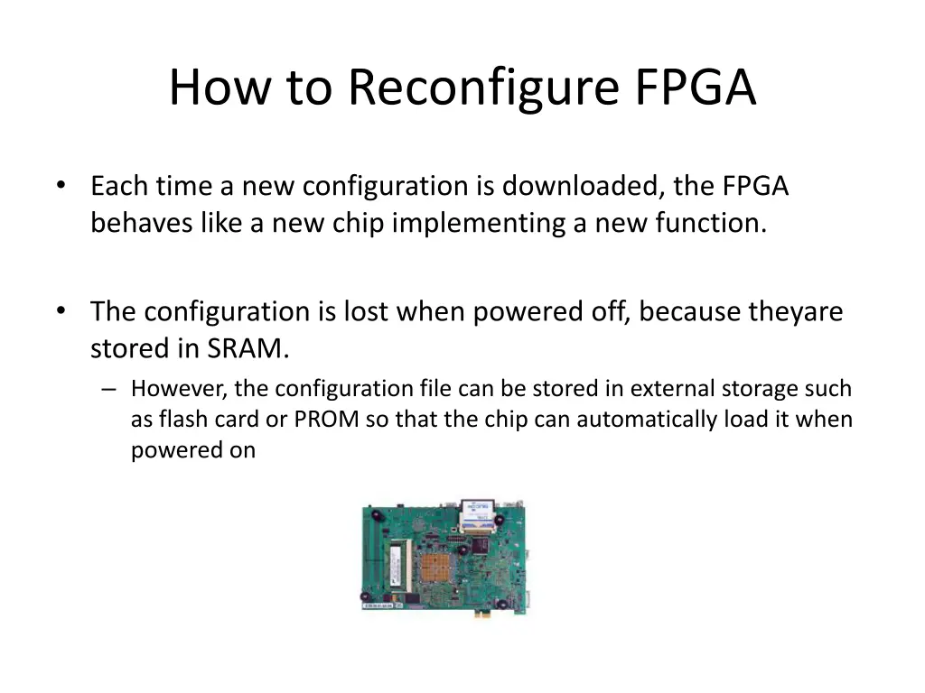 how to reconfigure fpga 1