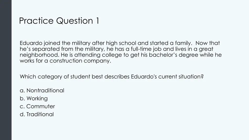 practice question 1