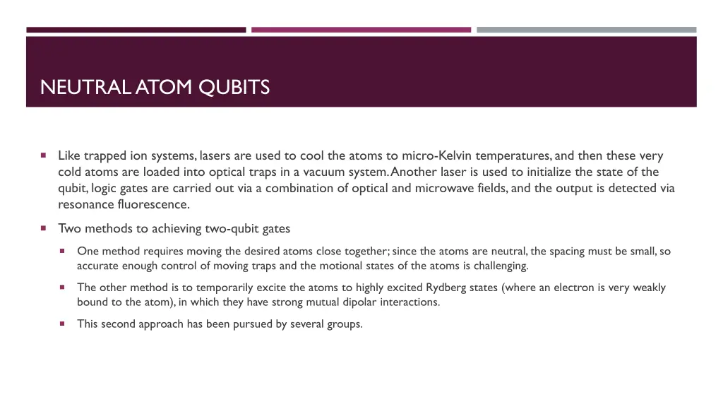 neutral atom qubits