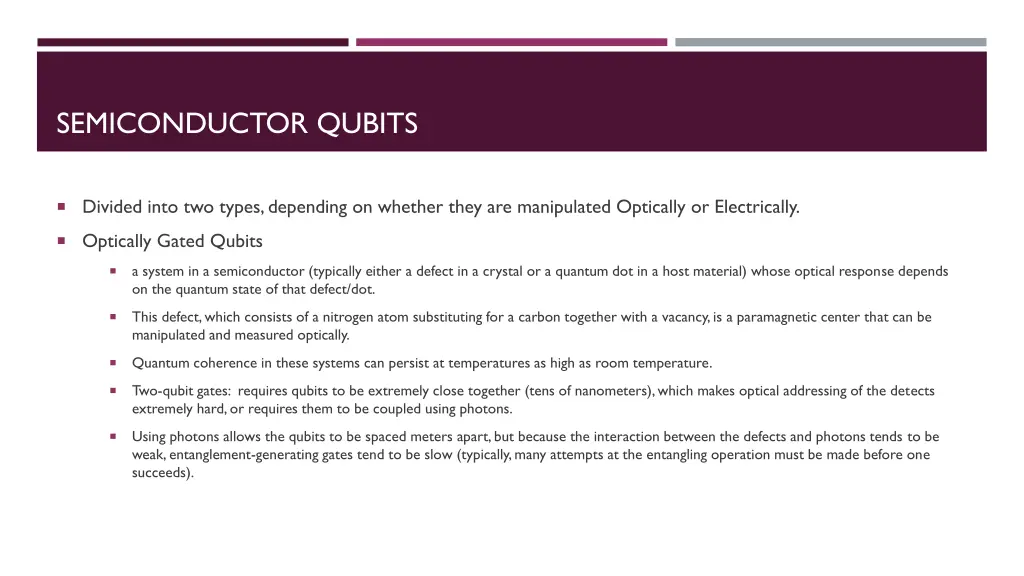 semiconductor qubits