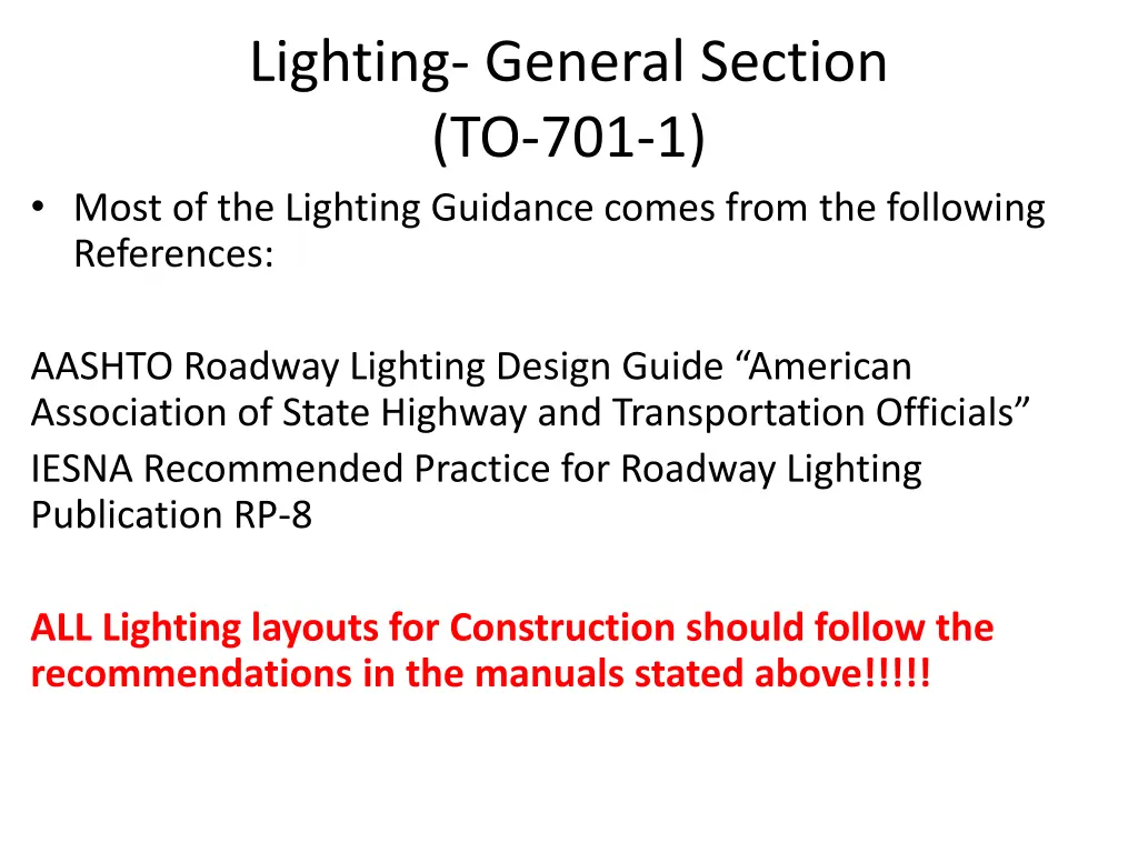 lighting general section to 701 1 most
