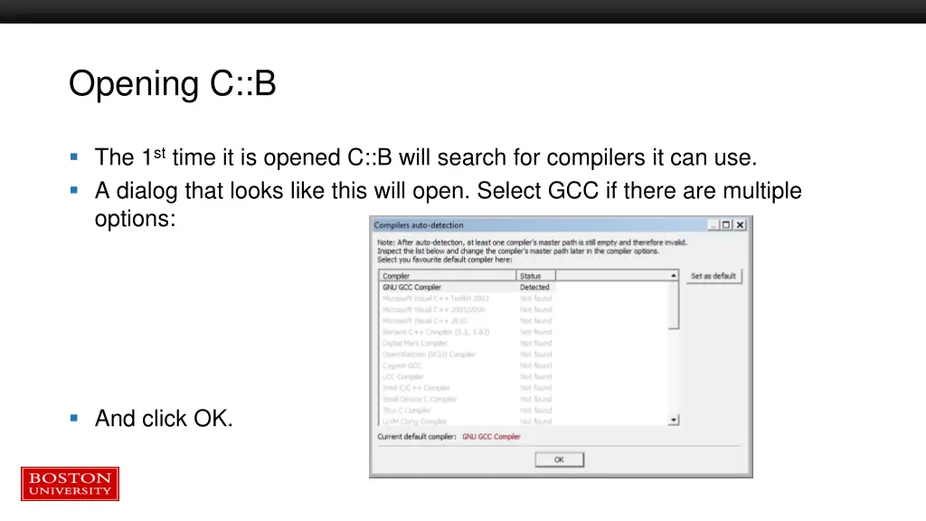 opening c b