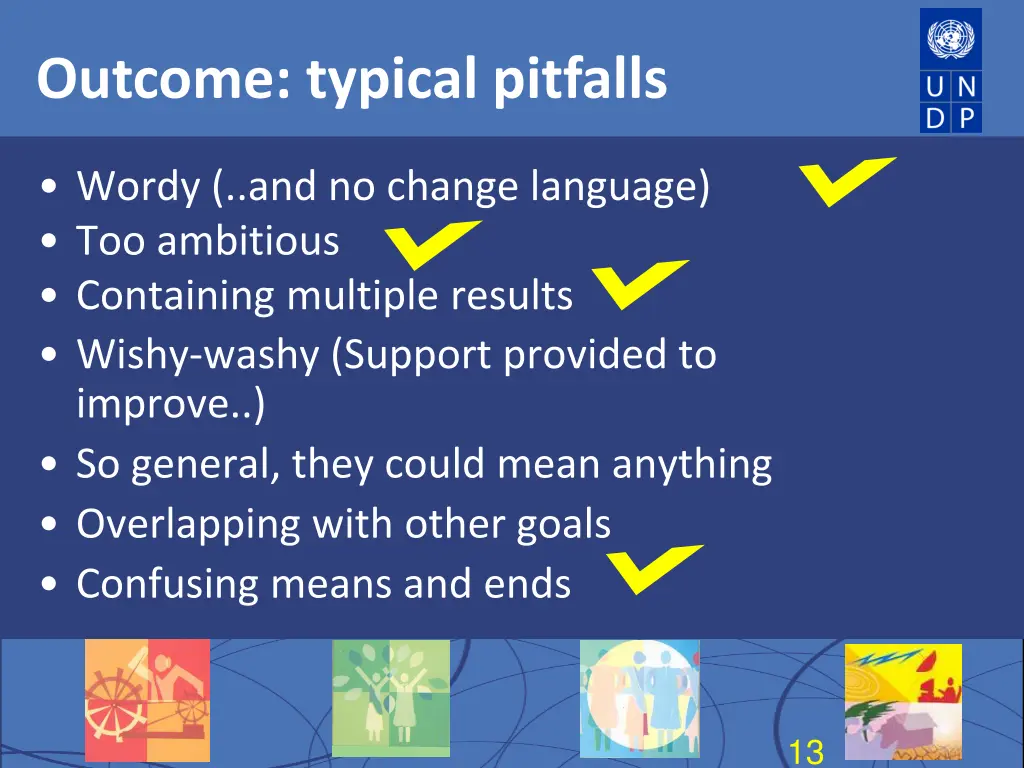 outcome typical pitfalls
