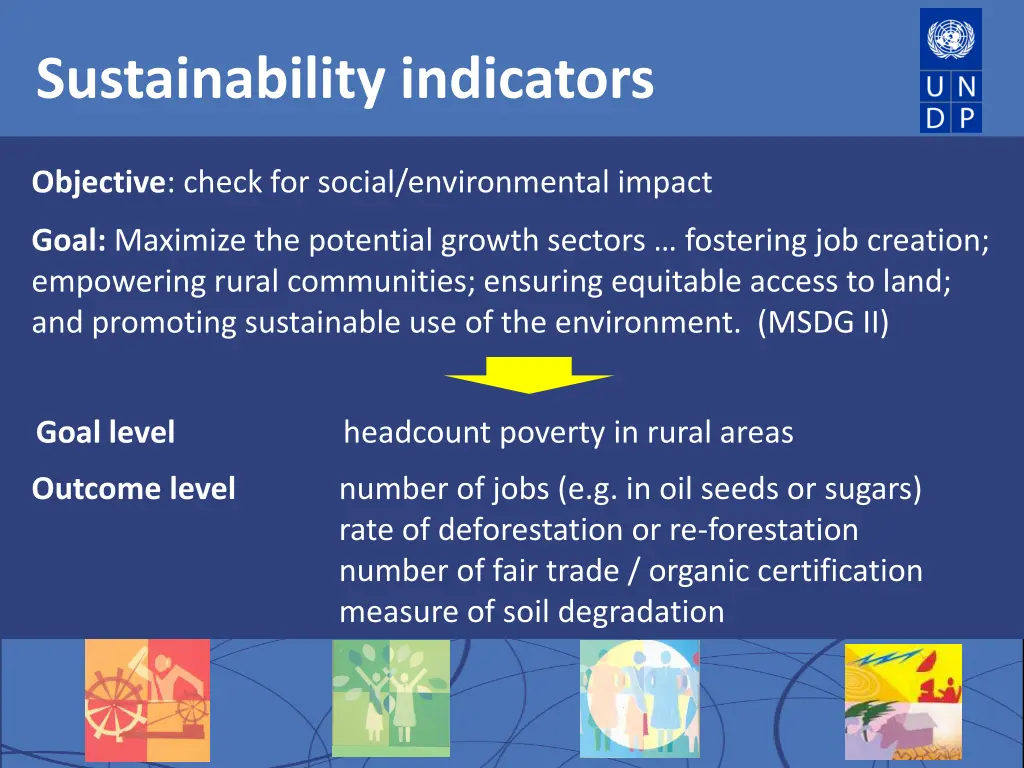 sustainability indicators