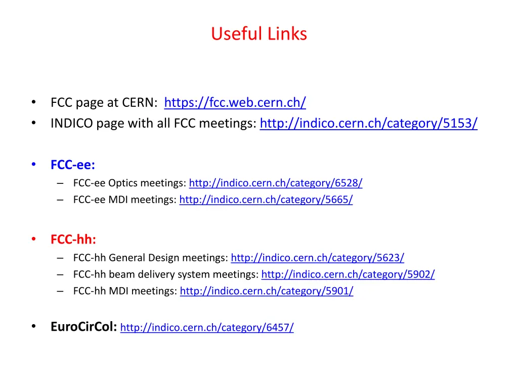 useful links