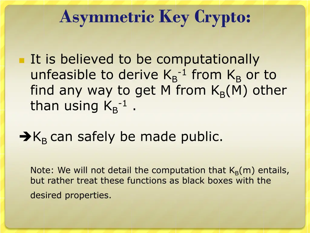 asymmetric key crypto 1