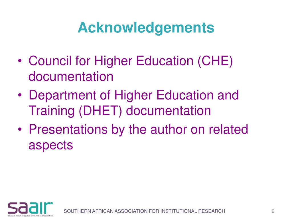 acknowledgements