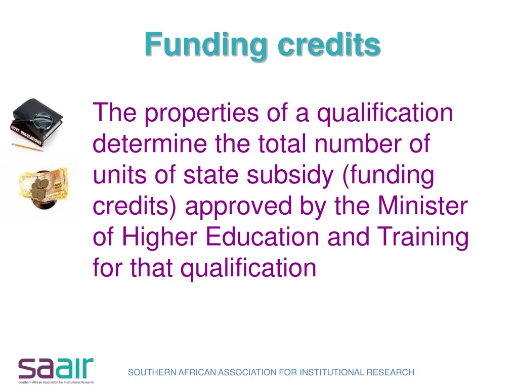 funding credits