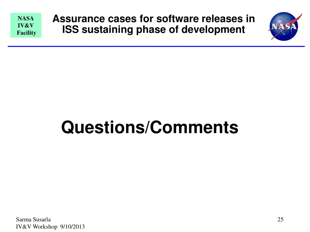 assurance cases for software releases
