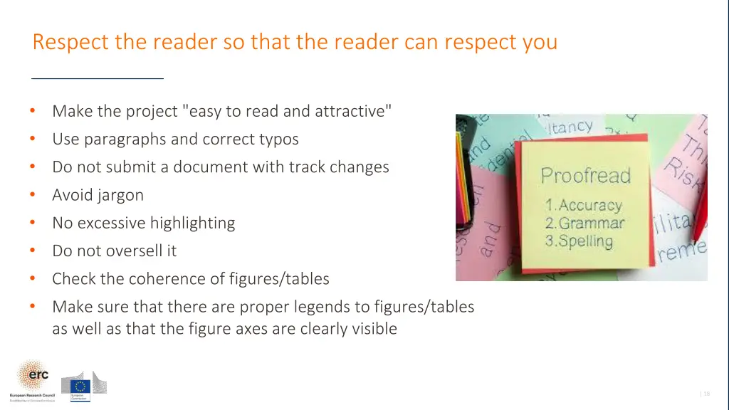 respect the reader so that the reader can respect
