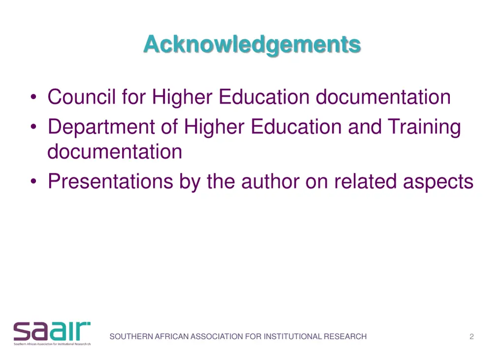 acknowledgements