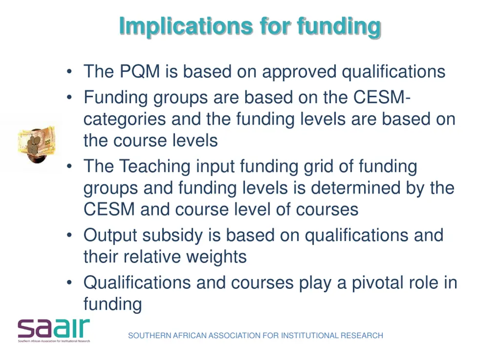 implications for funding