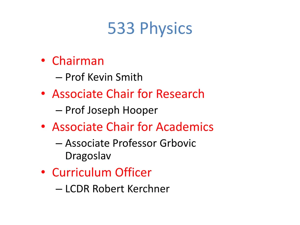 533 physics