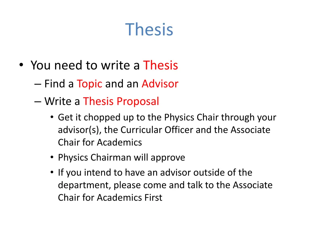 thesis
