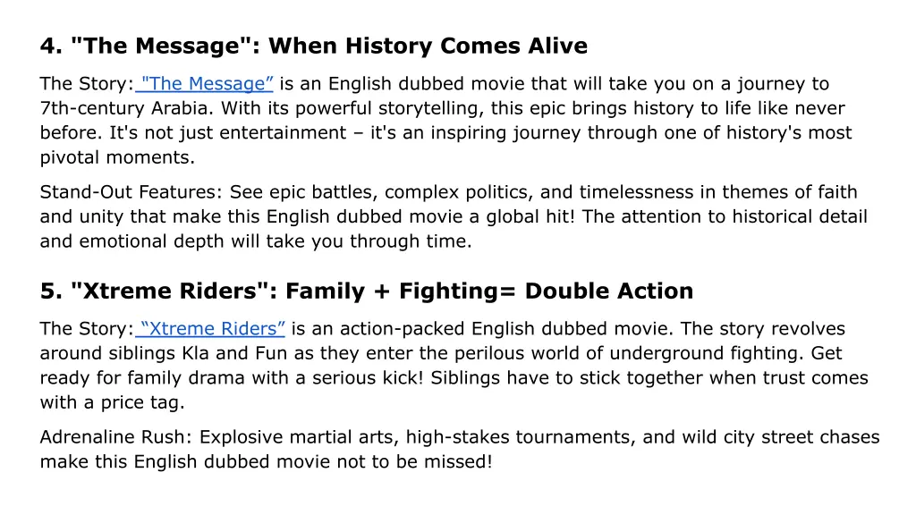 4 the message when history comes alive