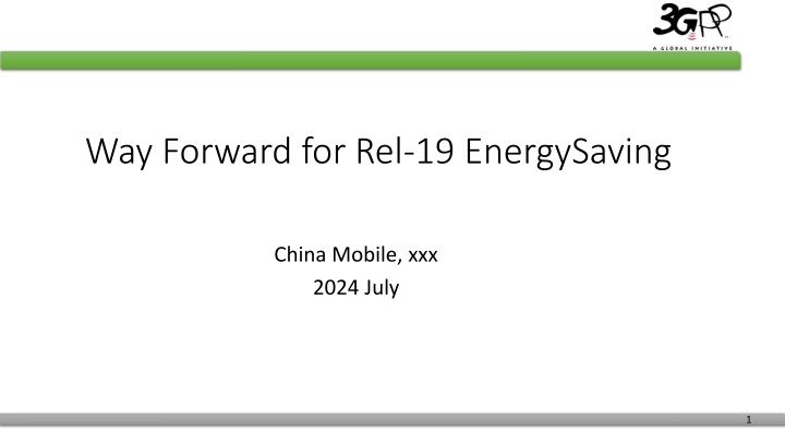 way forward for rel 19 energysaving