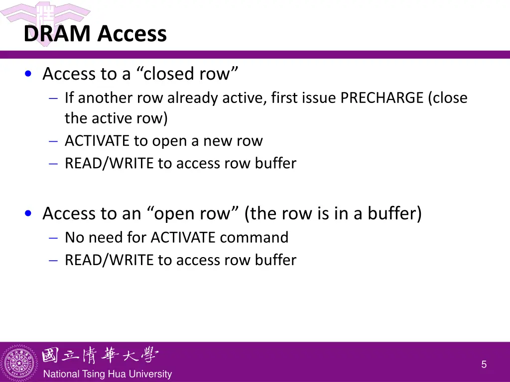 dram access