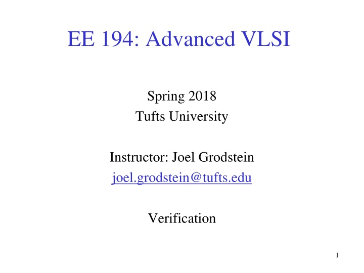 ee 194 advanced vlsi