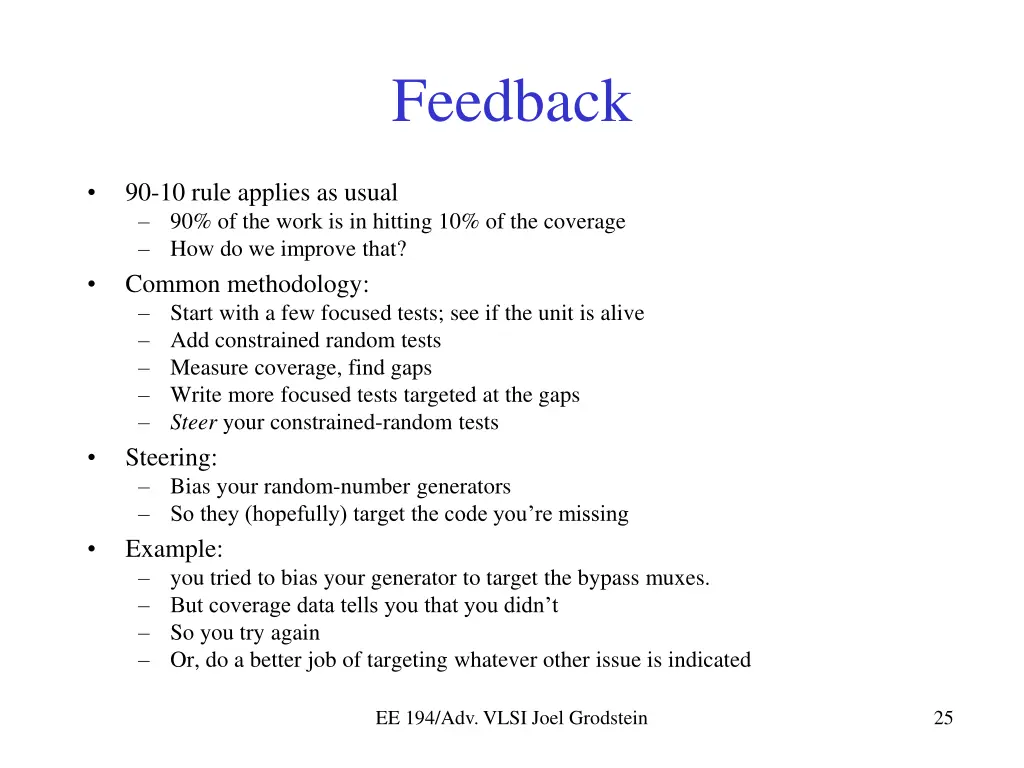 feedback
